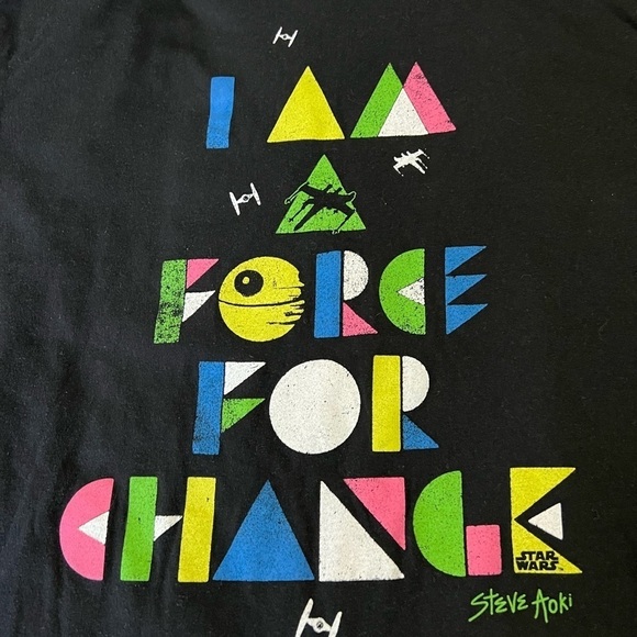 Star Wars x Steve Aoki I Am A Force For Change Tee Size XXL - Picture 2 of 4